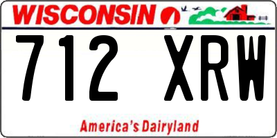 WI license plate 712XRW