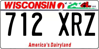 WI license plate 712XRZ