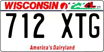 WI license plate 712XTG