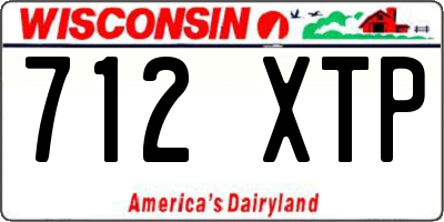 WI license plate 712XTP