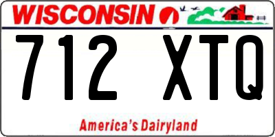 WI license plate 712XTQ