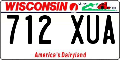 WI license plate 712XUA