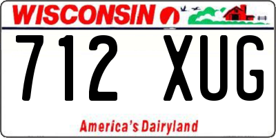 WI license plate 712XUG
