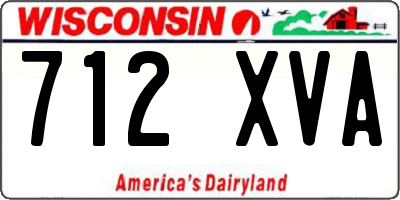 WI license plate 712XVA