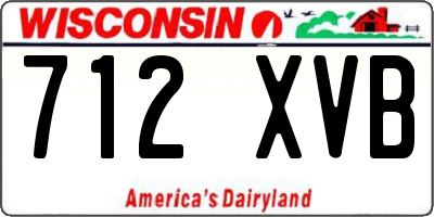 WI license plate 712XVB