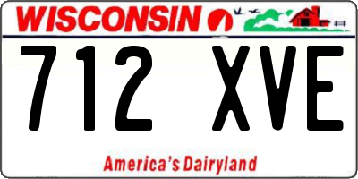 WI license plate 712XVE