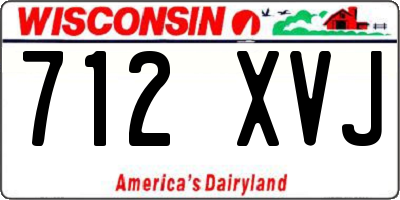 WI license plate 712XVJ