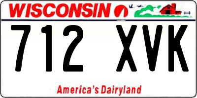 WI license plate 712XVK