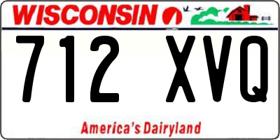WI license plate 712XVQ