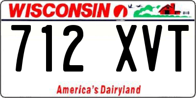 WI license plate 712XVT