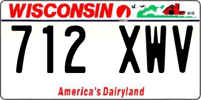 WI license plate 712XWV