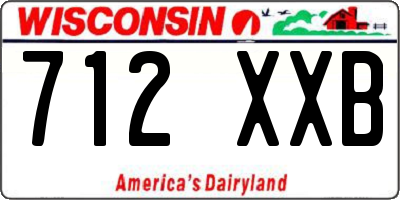 WI license plate 712XXB