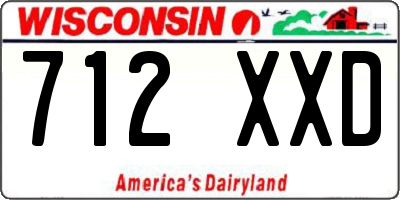 WI license plate 712XXD