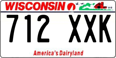 WI license plate 712XXK