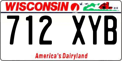 WI license plate 712XYB