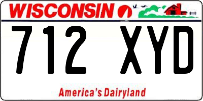 WI license plate 712XYD