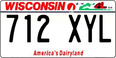 WI license plate 712XYL