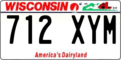 WI license plate 712XYM