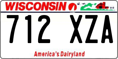 WI license plate 712XZA