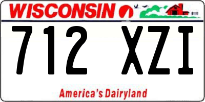 WI license plate 712XZI