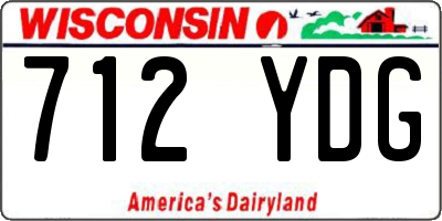 WI license plate 712YDG