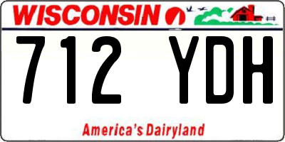 WI license plate 712YDH