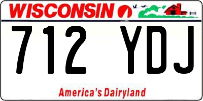 WI license plate 712YDJ
