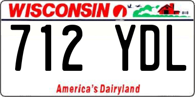 WI license plate 712YDL