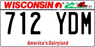 WI license plate 712YDM
