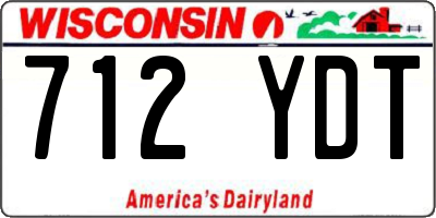 WI license plate 712YDT