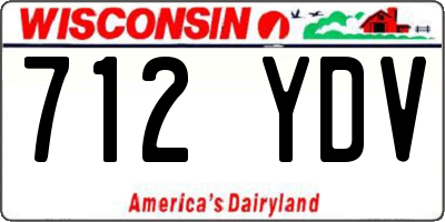 WI license plate 712YDV
