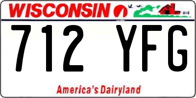 WI license plate 712YFG