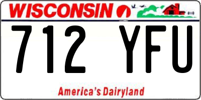 WI license plate 712YFU