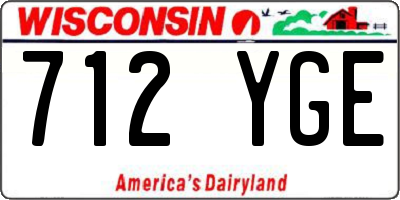 WI license plate 712YGE