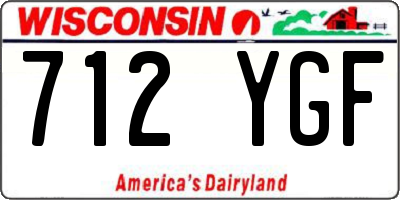 WI license plate 712YGF