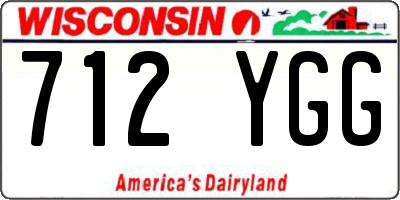 WI license plate 712YGG