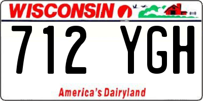 WI license plate 712YGH
