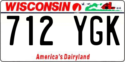 WI license plate 712YGK