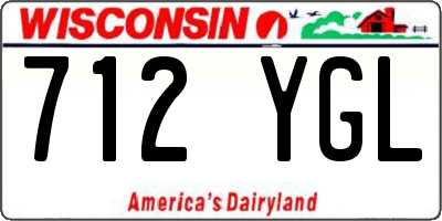 WI license plate 712YGL
