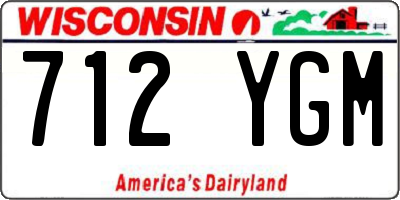 WI license plate 712YGM