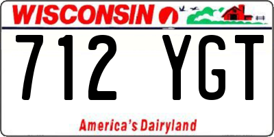 WI license plate 712YGT