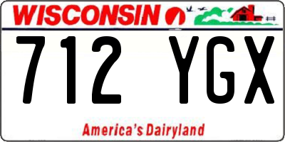 WI license plate 712YGX