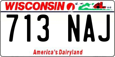 WI license plate 713NAJ