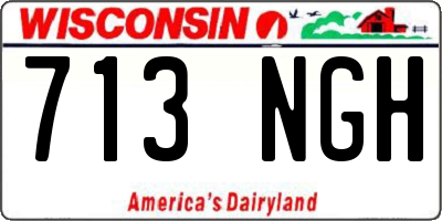 WI license plate 713NGH
