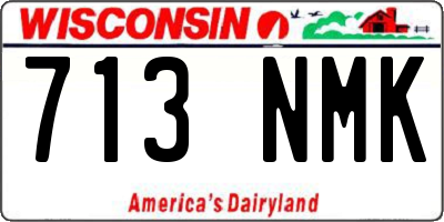 WI license plate 713NMK