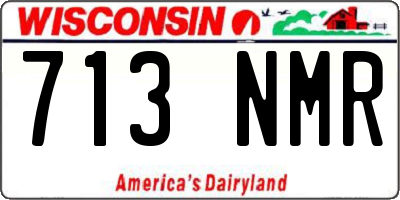WI license plate 713NMR