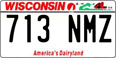 WI license plate 713NMZ