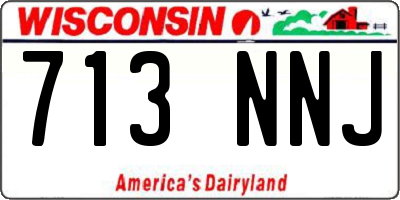 WI license plate 713NNJ