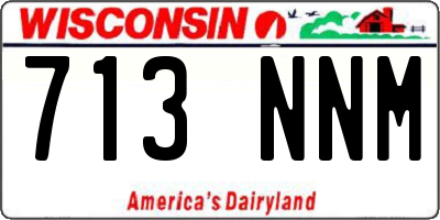 WI license plate 713NNM