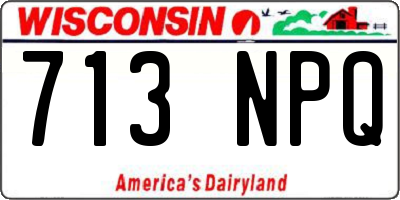 WI license plate 713NPQ